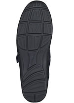 Waldl&auml;ufer, bequeme Damen-Slipper, Weite H, mit herausnehmbarem Fu&szlig;bett DUNKELBLAU