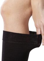 Zweierpack Komfort-Kniestrümpfe oder -Socken SCHWARZ