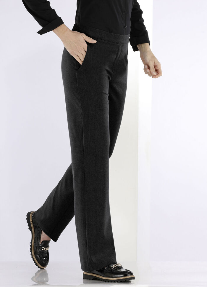 Hose in modischer Weite SCHWARZ