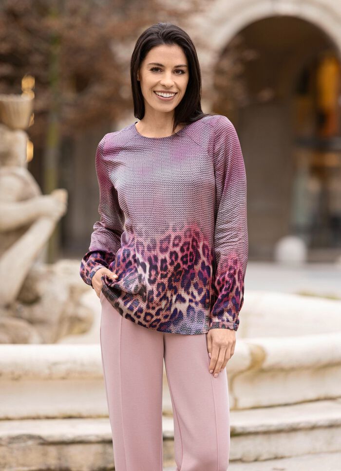 Tunika mit Leo-Print 