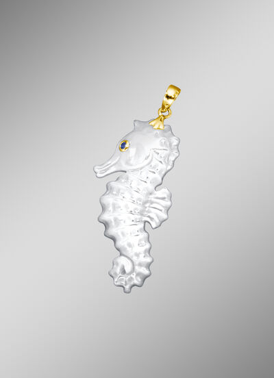 Anhänger Seepferdchen echt Perlmutt 