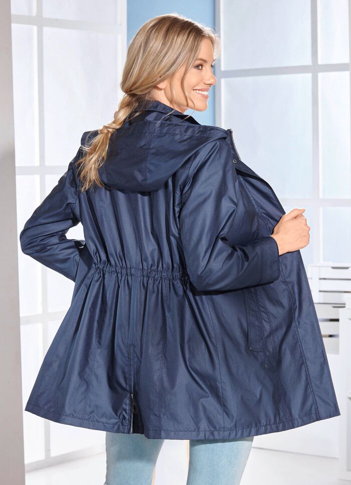 Funktionsjacke mit abnehmbarer Kapuze 