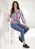 Knöchellange Jeans in 5-Pocket-Form JEANSBLAU