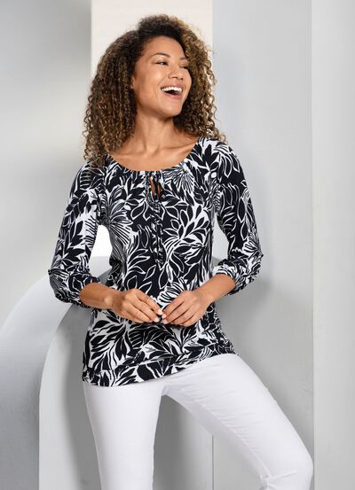 Shirt-Tunika mit Raglan&auml;rmeln 