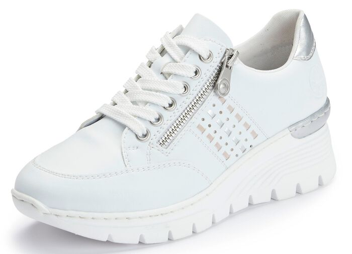 Rieker, bequeme Damen-Sneaker, Weite G, mit Rei&szlig;verschluss 