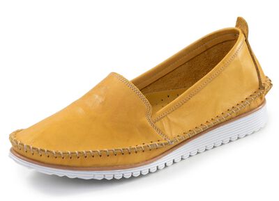 Andrea Conti, klassische Damen-Slipper, Weite G, mit herausnehmbarem Fu&szlig;bett 