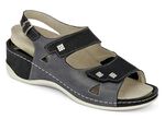 Mubb, bequeme Damen-Sandalen, Weite H, mit herausnehmbarem Fu&szlig;bett 