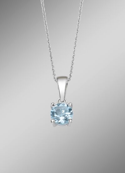 Zeitlose Eleganz: Anh&auml;nger mit beh. Blautopas 