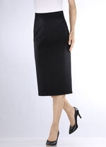 Rock in schmaler Schnittführung SCHWARZ