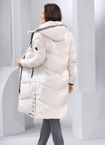 Mantel mit fester Kapuze BEIGE