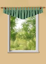 Querbehang mit Schlaufen und Universalschienenband 