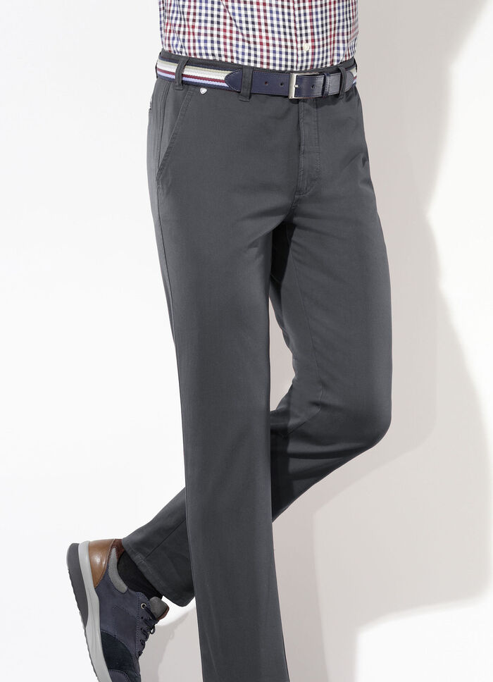 "Brühl"-Hose mit Gürtel in 3 Farben DUNKELGRAU