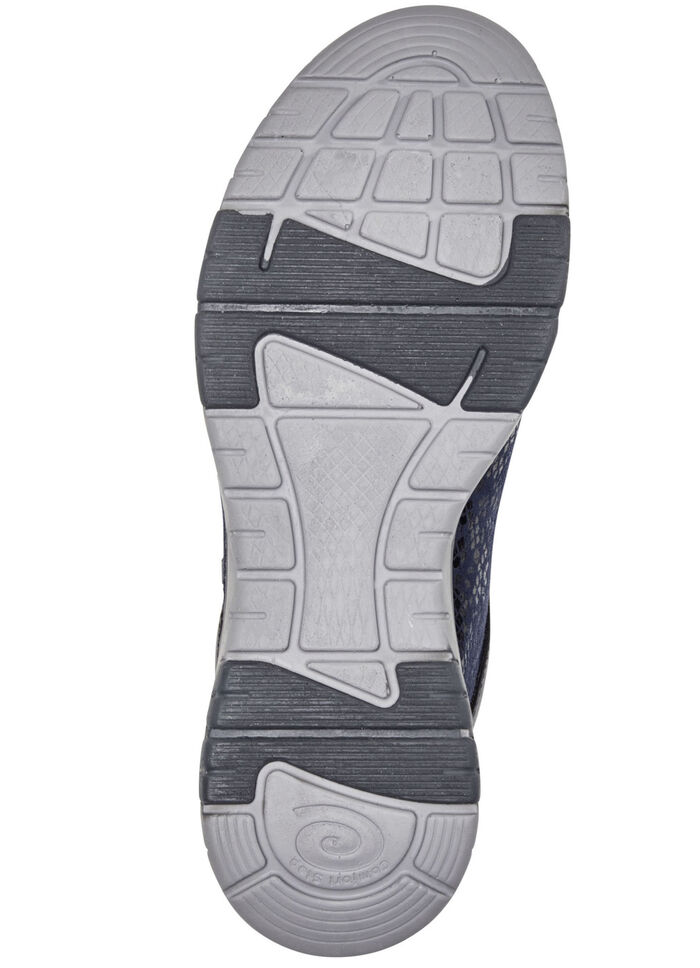 ELENA EDEN Sneaker mit gl&auml;nzend bedrucktem Elastikmaterial MARINE