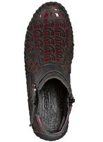 Gemini, sommerliche Damen-Boots, Weite G, mit herausnehmbarem Fu&szlig;bett SCHWARZ-RUBINROT