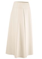 Rock mit gelegten Falten BEIGE