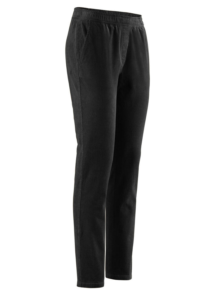 Cordhose in Schlupfform SCHWARZ