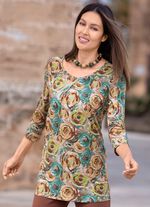 Longshirt mit Kellerfalte  