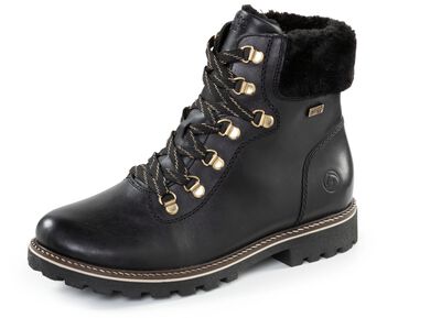 Remonte Schn&uuml;r-Stiefelette mit Pl&uuml;schkragen 