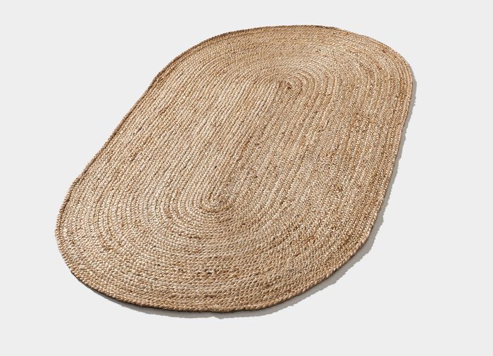 Handgeflochtene Teppiche aus 100% Jute BEIGE