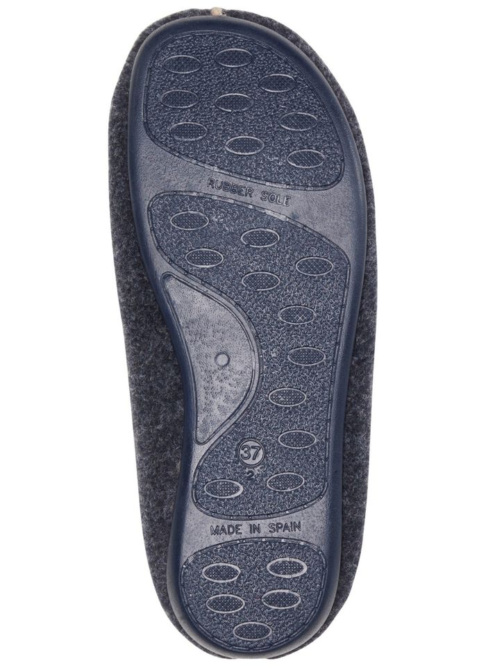 Laurina Filz-Hausschuh aus recyceltem Polyester MARINE