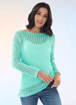 Pullover aus Bändchengarn 