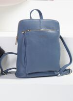 Laurina Rucksack aus genarbtem Kalb-Nappaleder JEANS