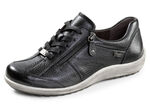 ELENA EDEN, atmungsaktive Damen-Sneaker, Weite H, mit herausnehmbarem Fußbett SCHWARZ