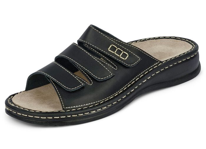 Mubb, bequeme Herren-Pantoletten, Weite H, mit herausnehmbarem Fu&szlig;bett 