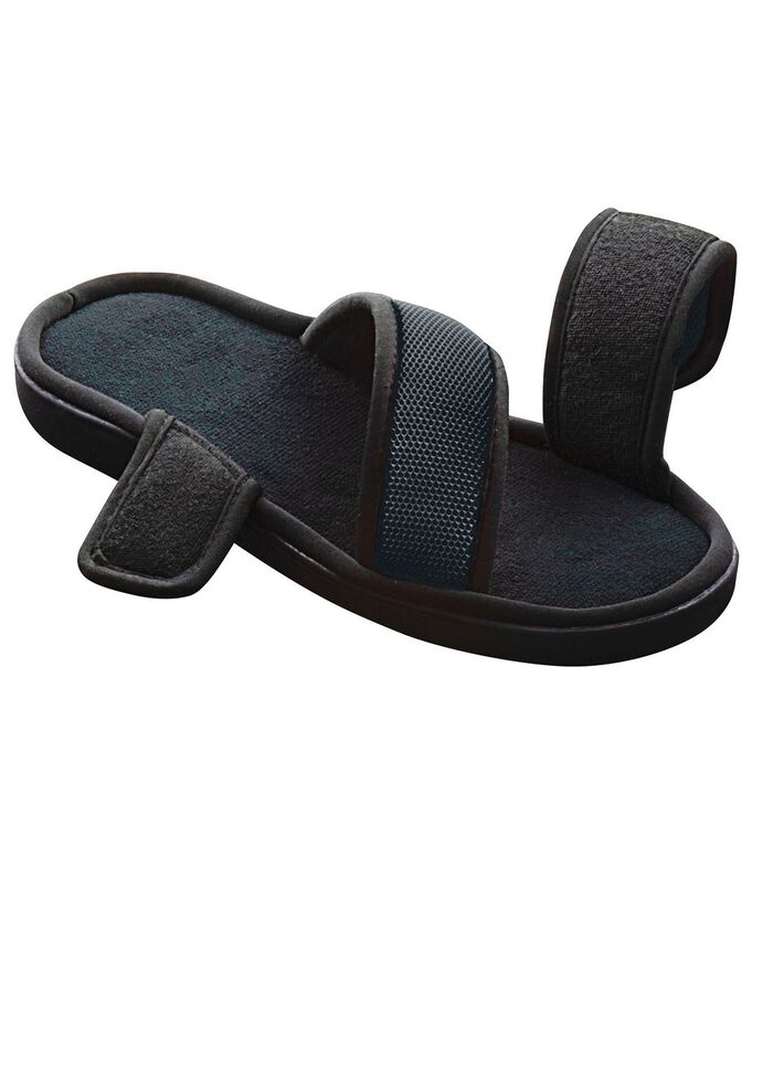 Relax-Cross Slipper mit Memory-Schaum SCHWARZ