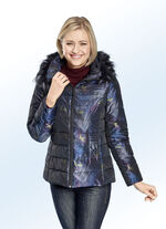 Jacke mit Blätterdruck 