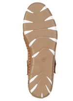 Gemini, bequeme Damen-Slipper, Weite G, mit herausnehmbarem Fu&szlig;bett COGNAC