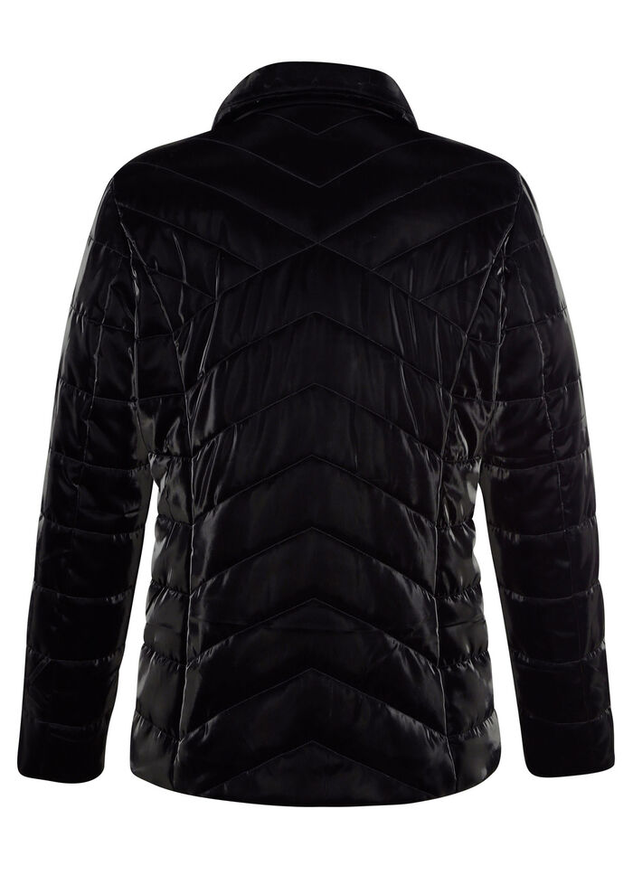 Steppjacke in Metallic-Optik 