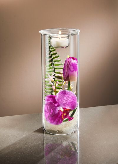 Teelichthalter in Zylinderform 