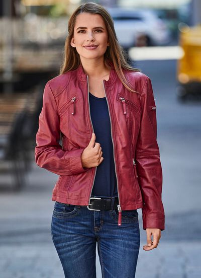 Lederkurzjacke von &bdquo;Cabrini&ldquo; 