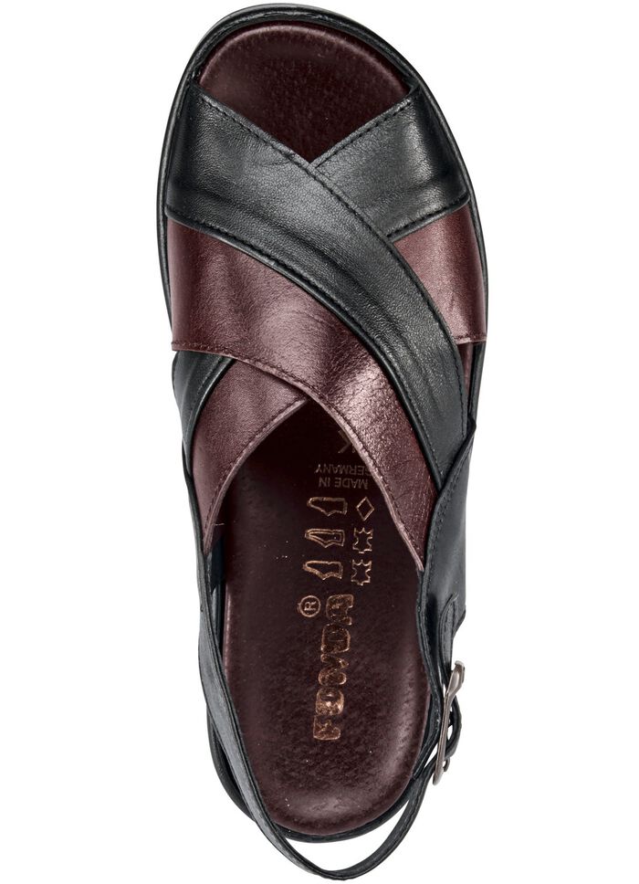  Sandale mit anatomisch geformten Lederfu&szlig;bett 