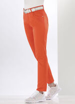 Hose mit platzierten Biesen ORANGE