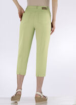 Caprihose in 4-Pocket-Form LINDGRÜN