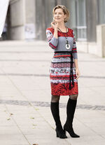 Kleid mit Bindegürtel 