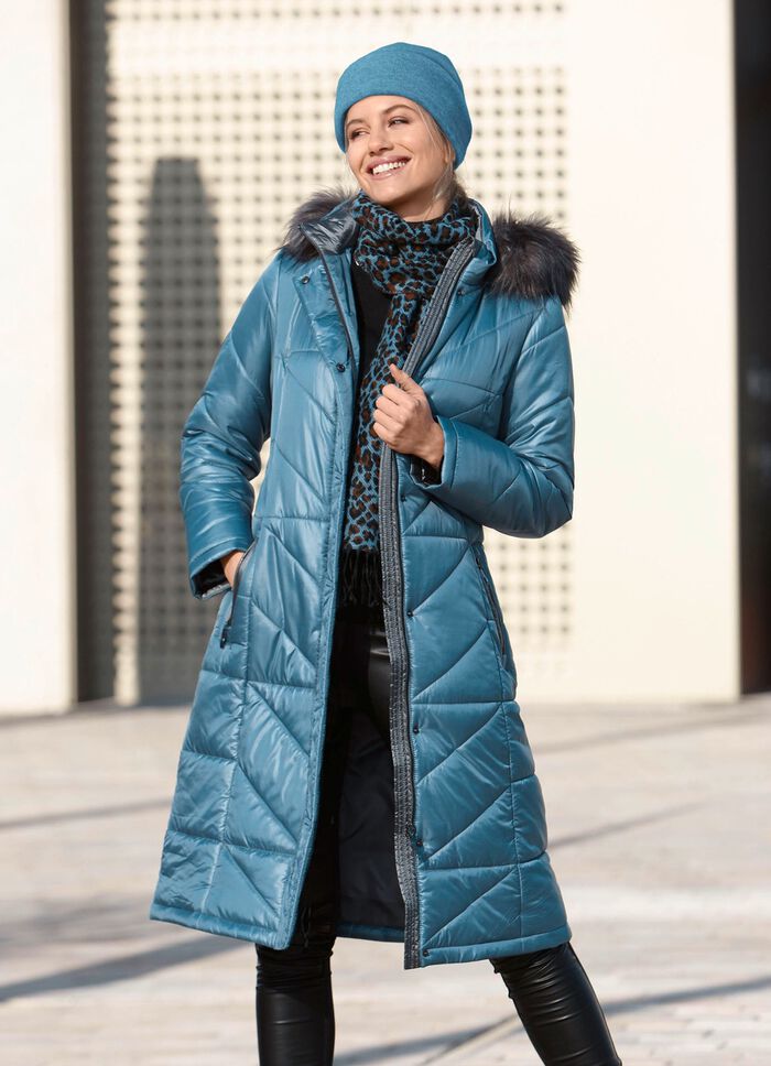 Mantel mit abnehmbarer Kapuze 