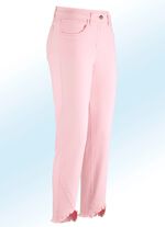 Hose in 7/8-L&auml;nge mit interessantem Fransenabschluss 