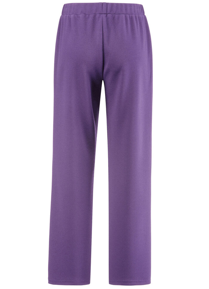 Hose mit dekorativen Zierknöpfen PFLAUME