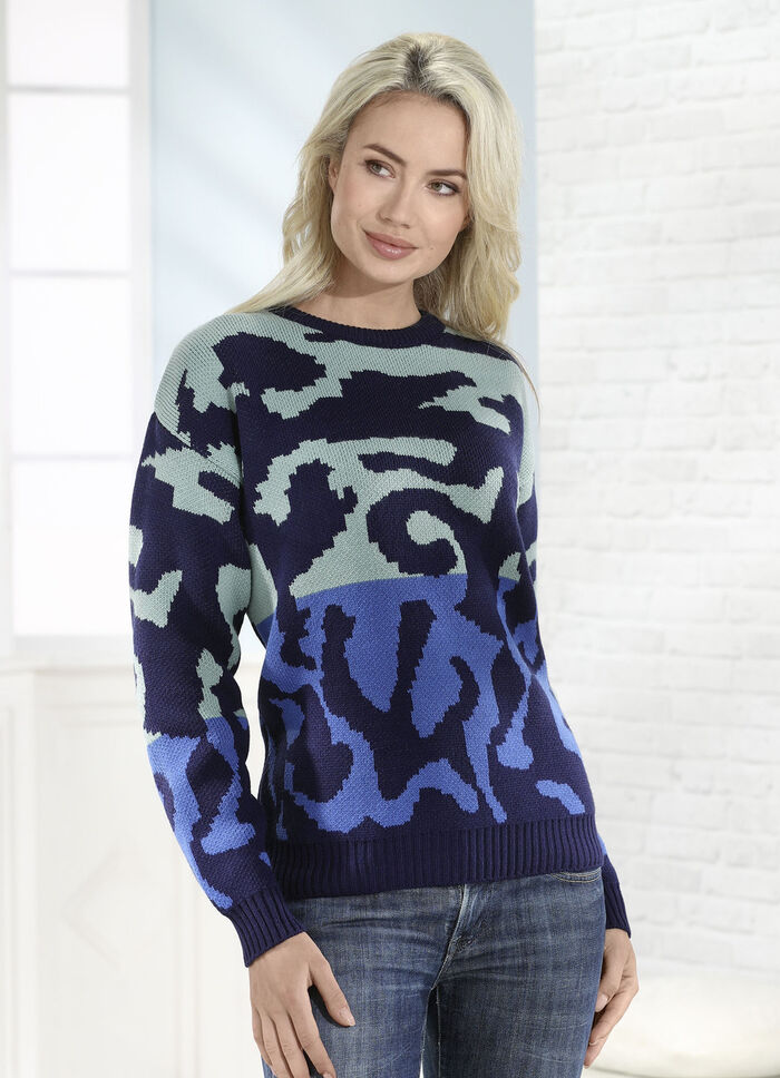 Pullover in Jacquard-Dessin 