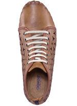 Gemini Bootie mit praktischem Fersen-Reißverschluss COGNAC