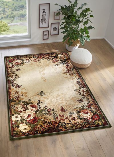 Br&uuml;cken und Teppiche mit floralen Motiven 