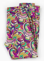 Hose in Knöchellänge mit farbbrillantem Druck FUCHSIA-GRÜN