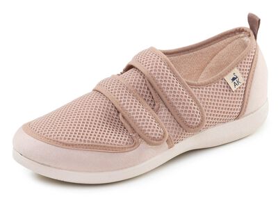 Bequeme Damen-Klettschuhe, Weite H, aus Mesh und Textilmaterial 
