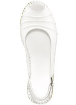 Gemini Sandalette mit aparter Biesenzier WEISS