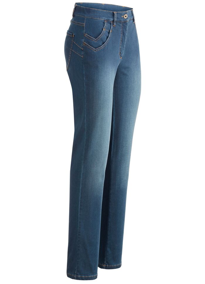Jeans mit raffinierter Taschenl&ouml;sung 