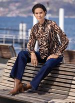 Bluse mit verspielten Volants 