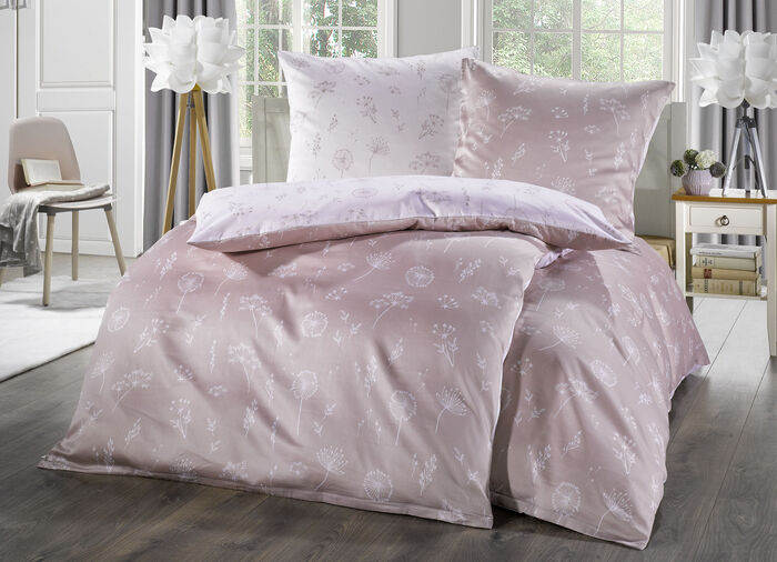 Wunderhübsche Wende-Bettwäsche-Garnitur ROSÉ